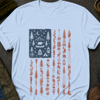 Outdoors American Flag T-Shirt