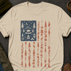 Outdoors American Flag T-Shirt