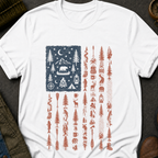 Outdoors American Flag T-Shirt